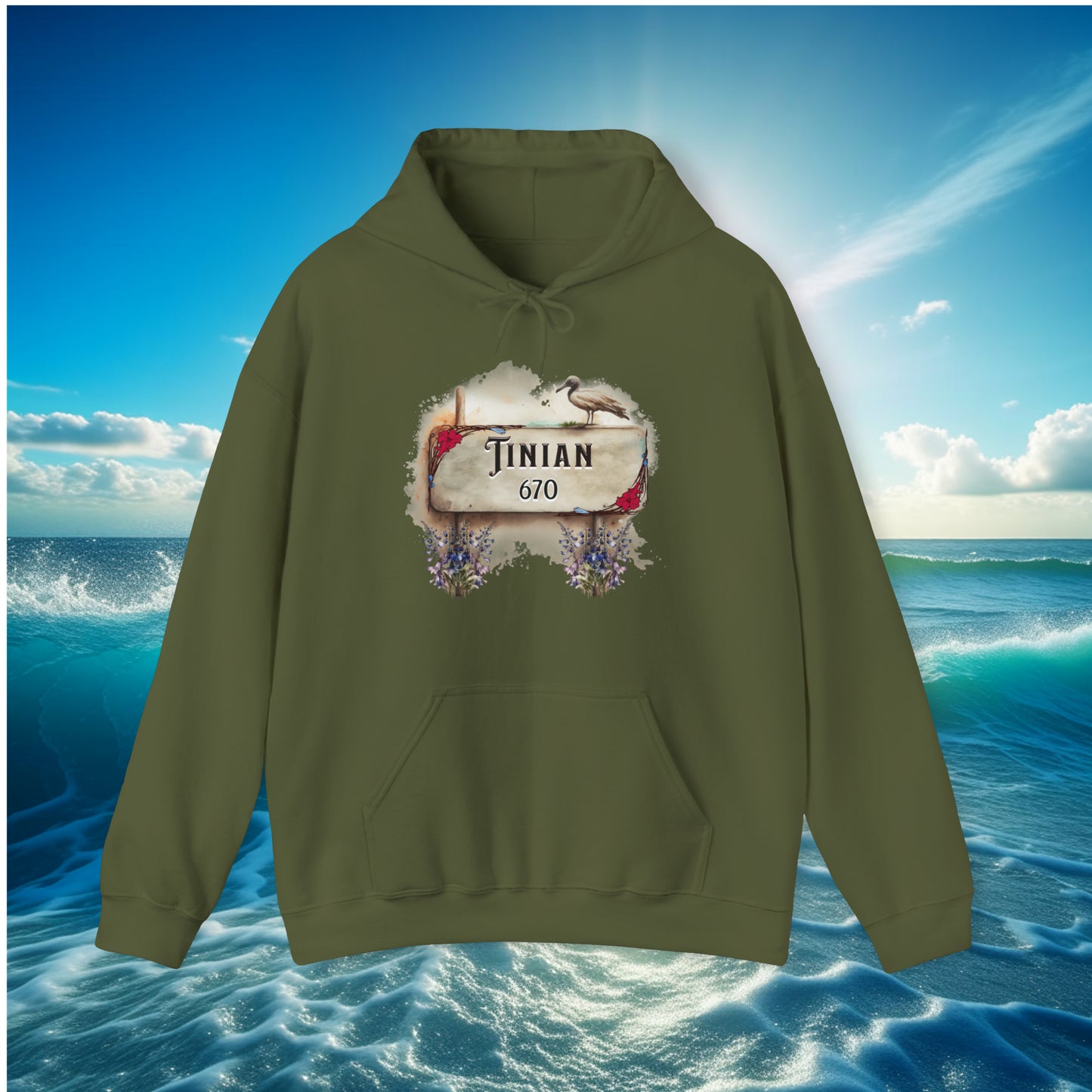 Tinian 670 Pullover Unisex Hoodie