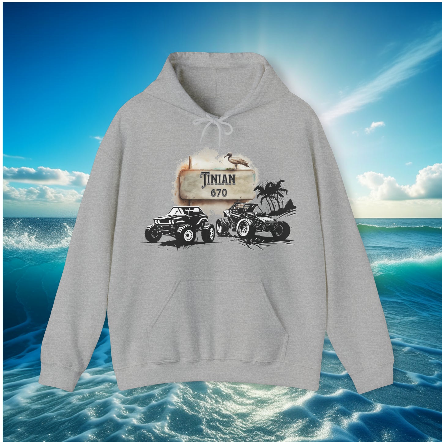 Tinian 670 4wheeler Pullover Unisex Hoodie