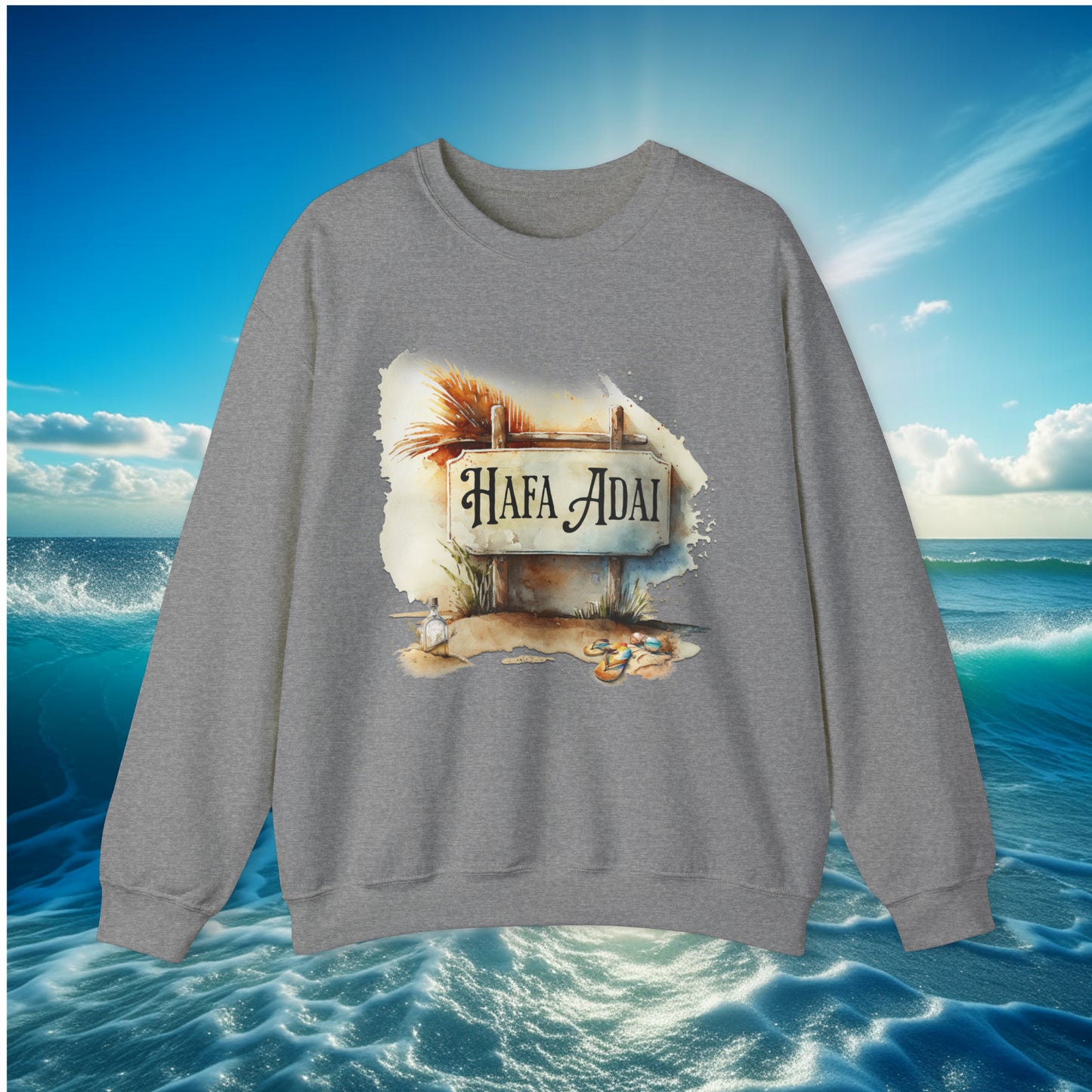 Hafa Adai Sign Unisex Sweatshirt