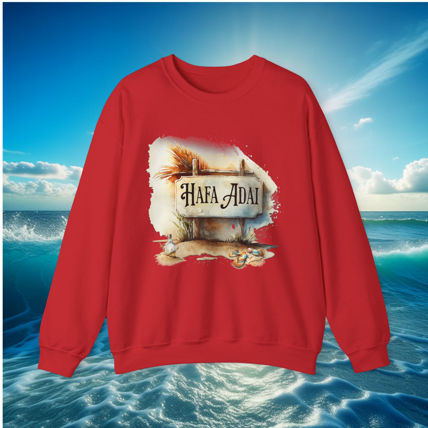 Hafa Adai Sign Unisex Sweatshirt