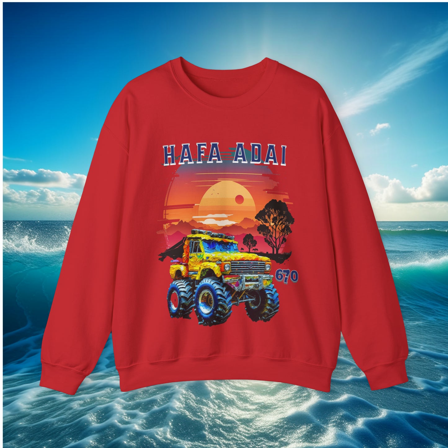 Hafa Adai 670 Truck Unisex Sweatshirt