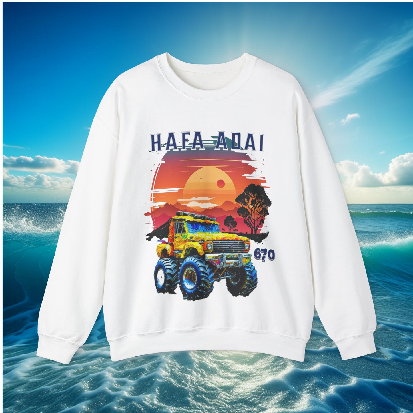 Hafa Adai 670 Truck Unisex Sweatshirt