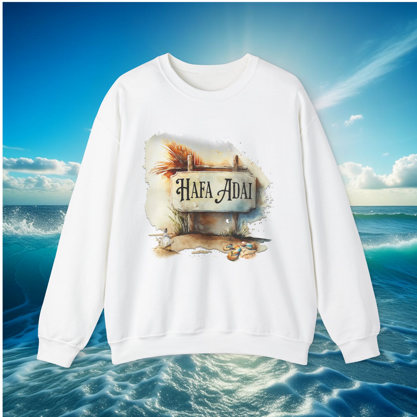 Hafa Adai Sign Unisex Sweatshirt