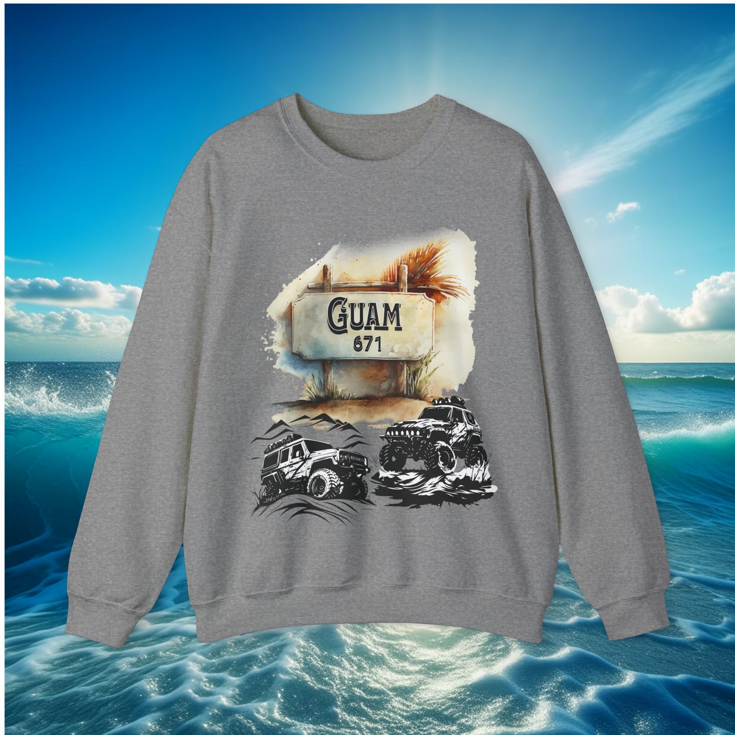 Guam 671 4wheeler Unisex Sweatshirt