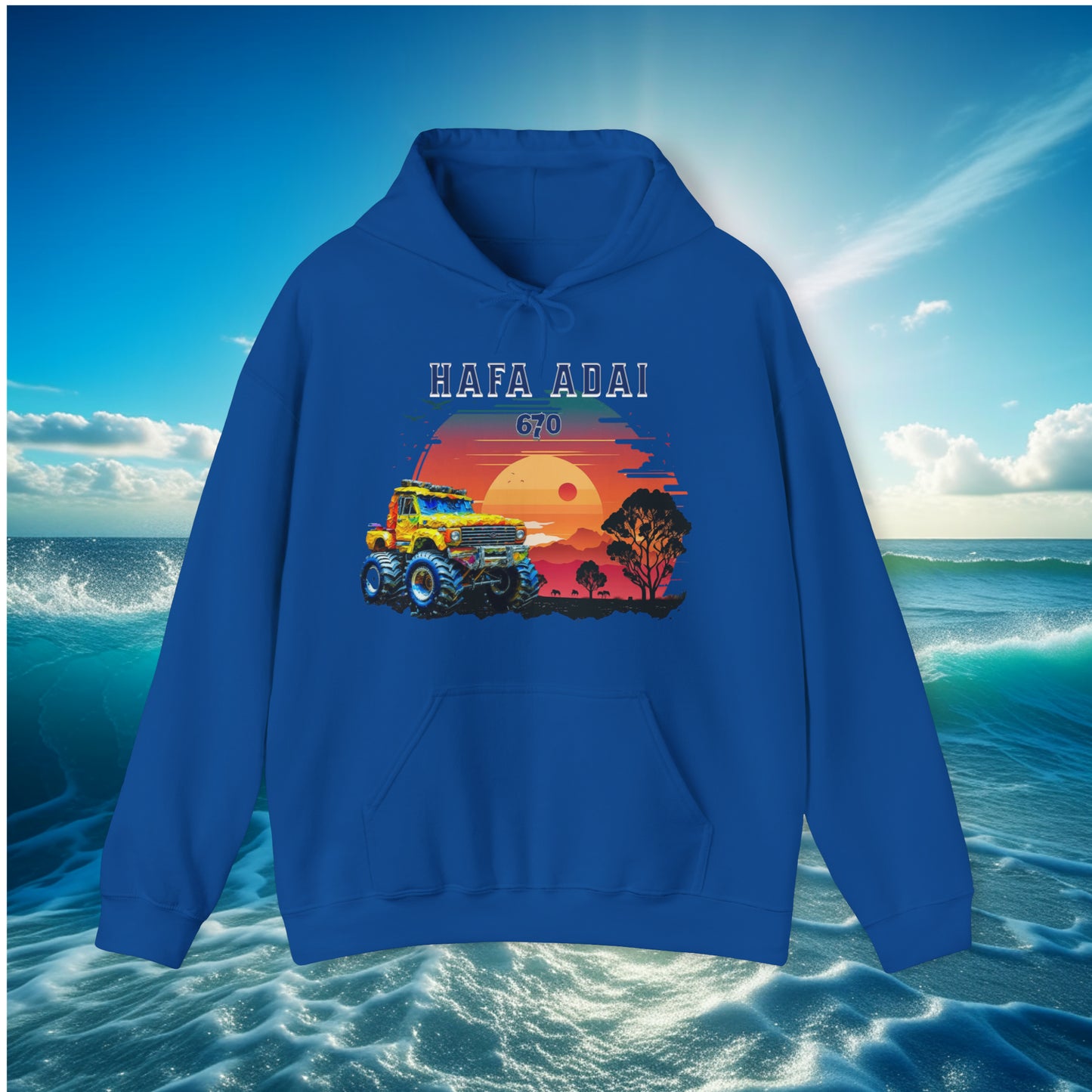 Hafa Adai 670 Truck Pullover Unisex Hoodie