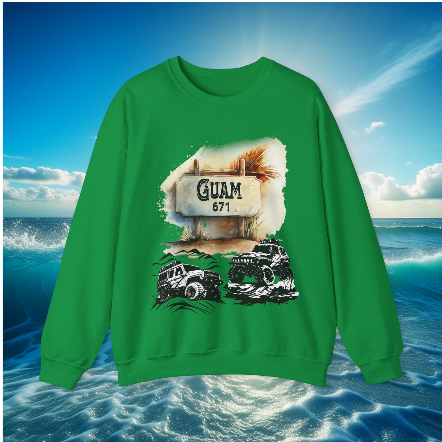 Guam 671 4wheeler Unisex Sweatshirt