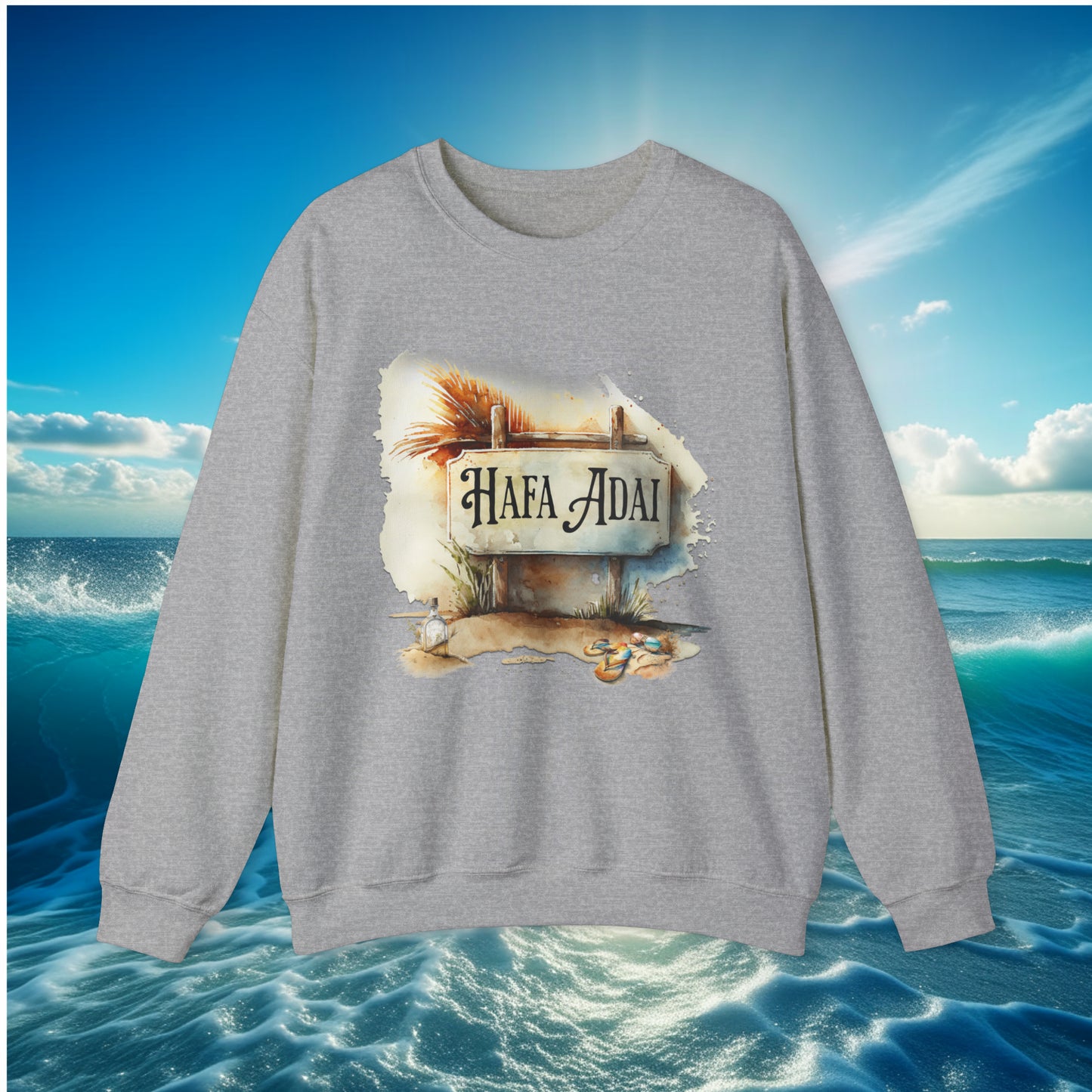 Hafa Adai Sign Unisex Sweatshirt