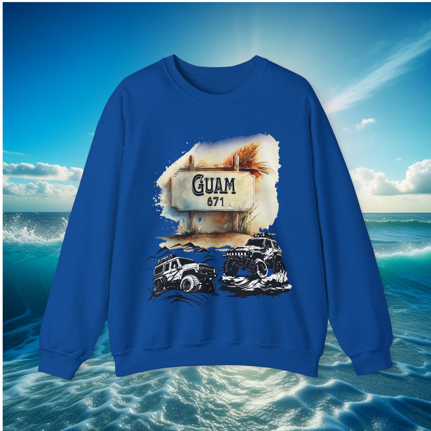 Guam 671 4wheeler Unisex Sweatshirt