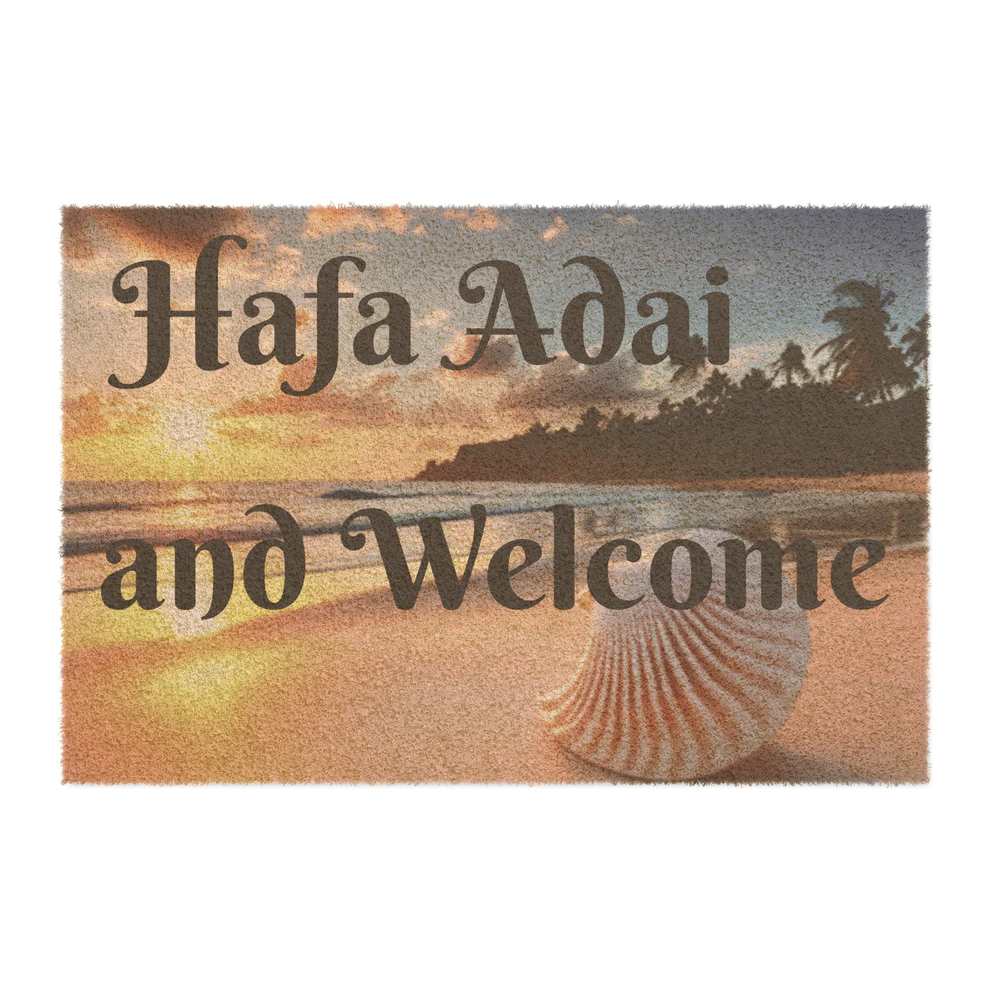 Hafa Adai and Welcome Doormat