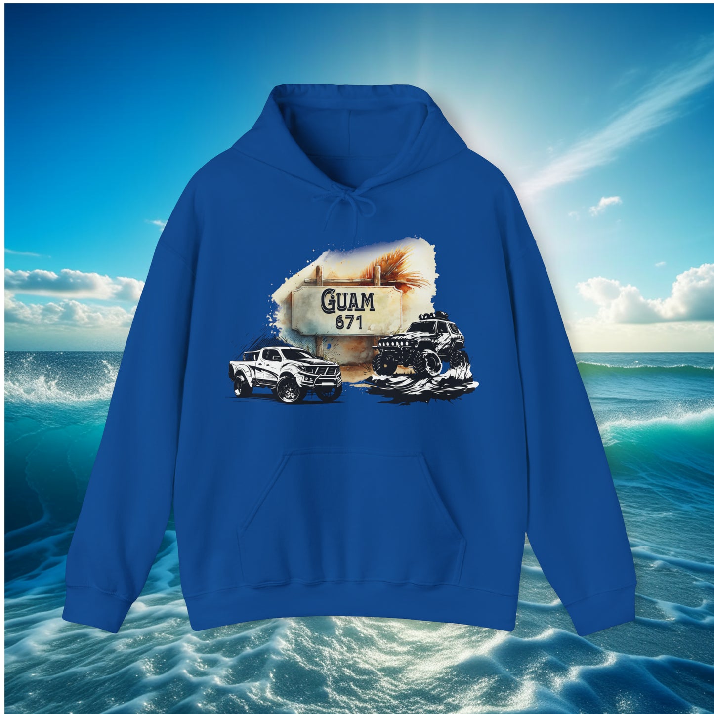 Guam 671 4wheeler Pullover Unisex Hoodie