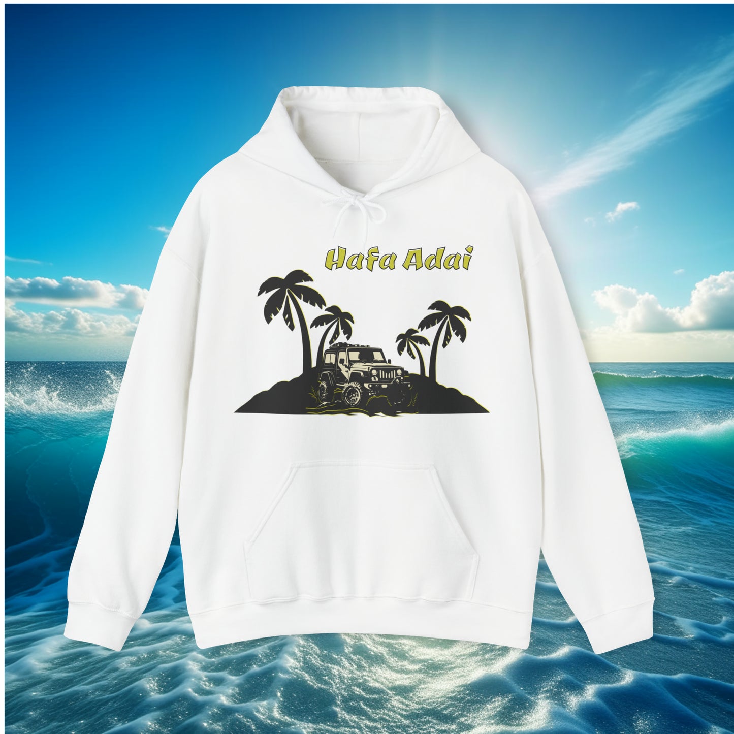 Hafa Adai Jeep Pullover Unisex Hoodie