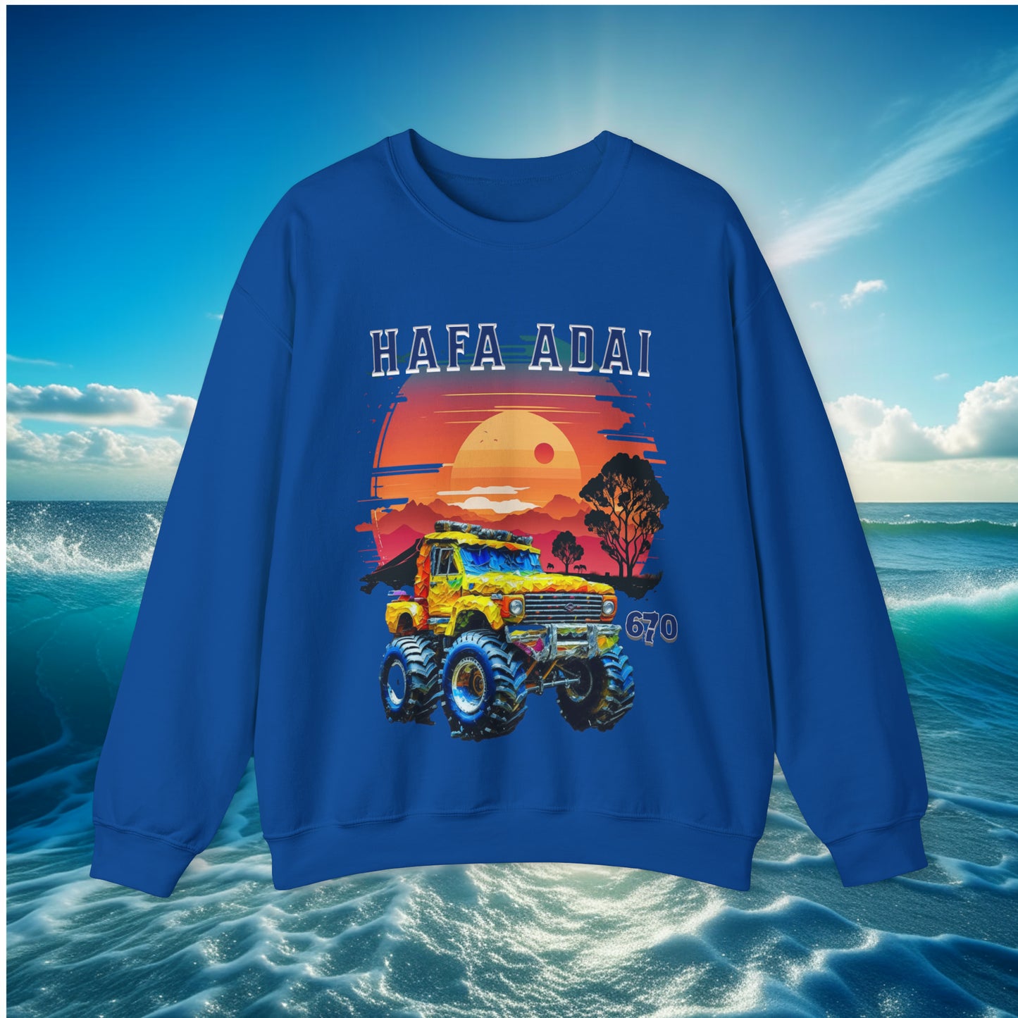 Hafa Adai 670 Truck Unisex Sweatshirt