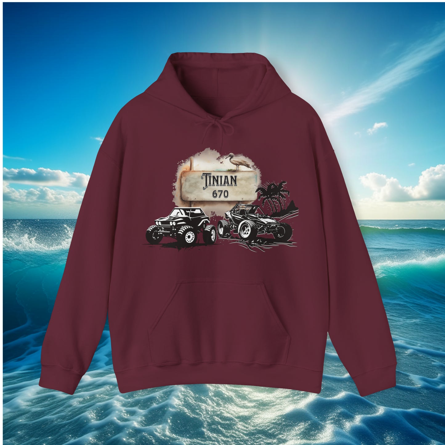 Tinian 670 4wheeler Pullover Unisex Hoodie