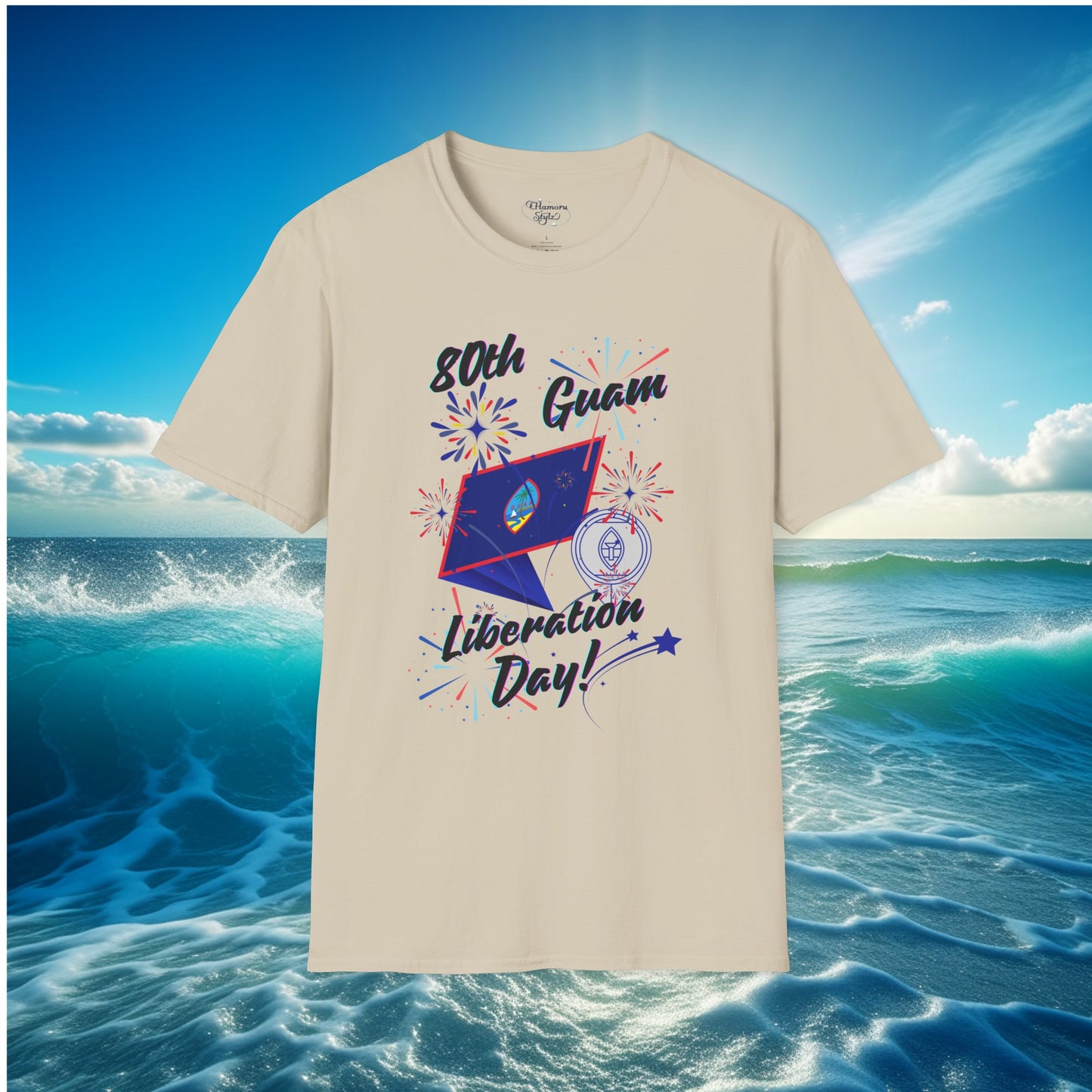 Guam 80th Liberation Day Fireworks Unisex T-shirt