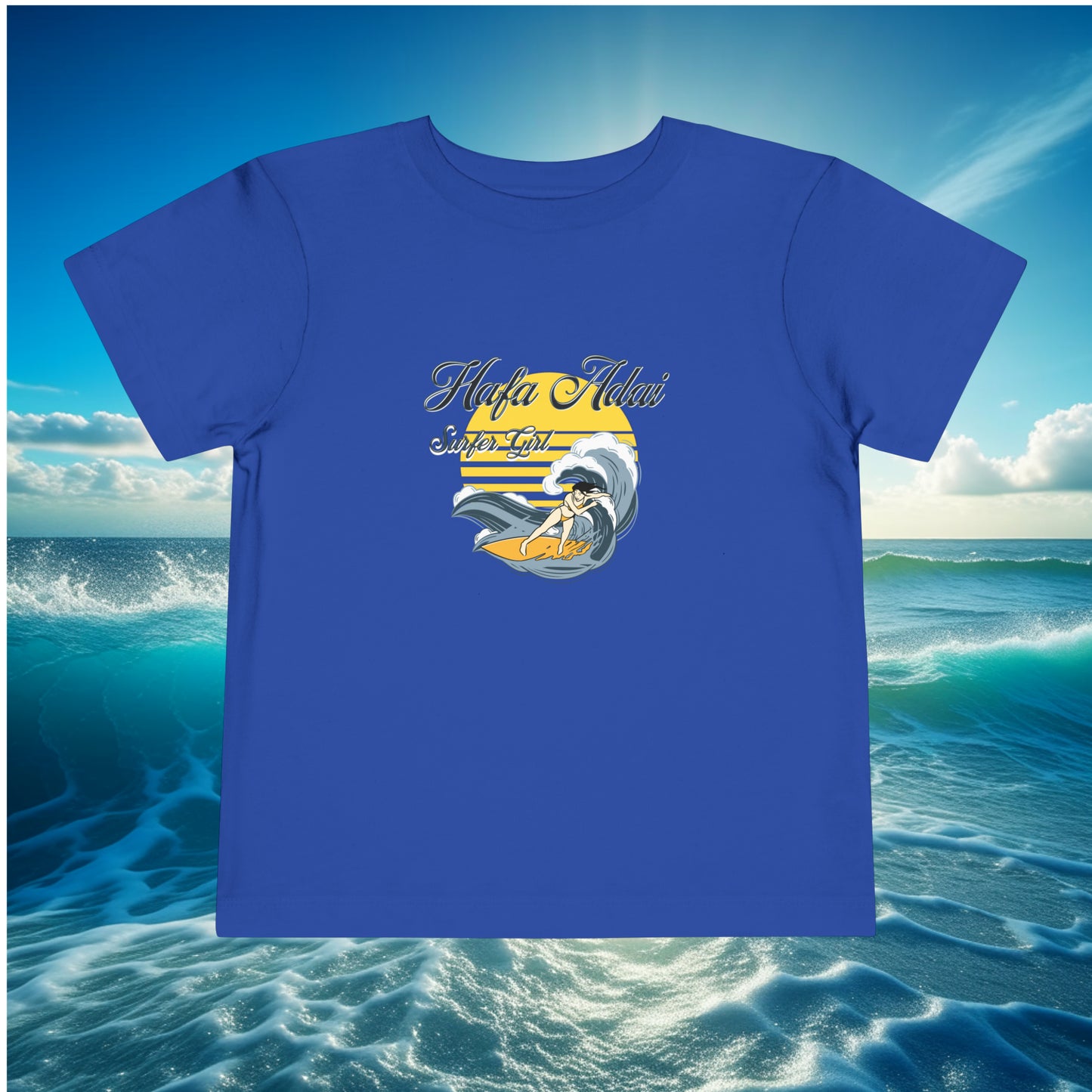 Hafa Adai Surfer Girl Toddler T-shirt