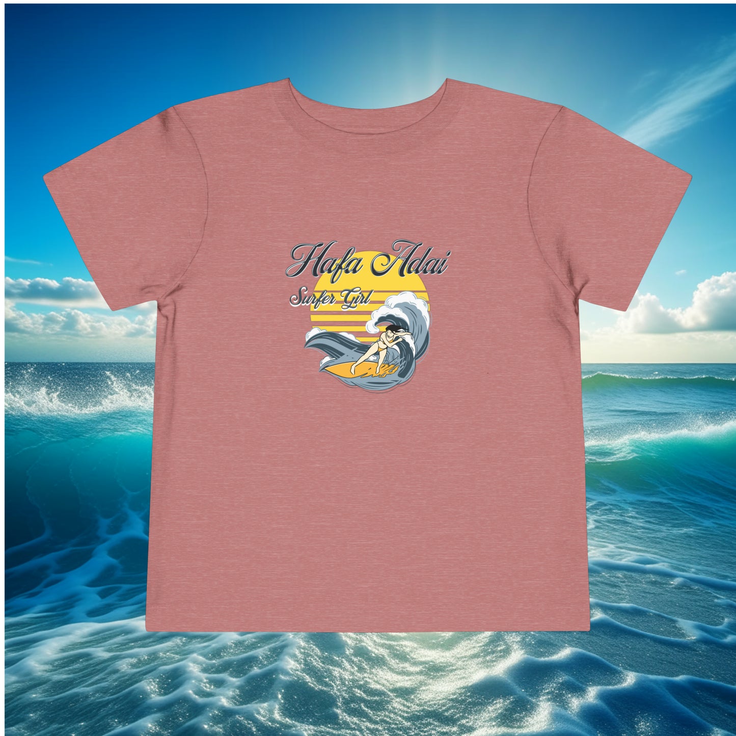 Hafa Adai Surfer Girl Toddler T-shirt