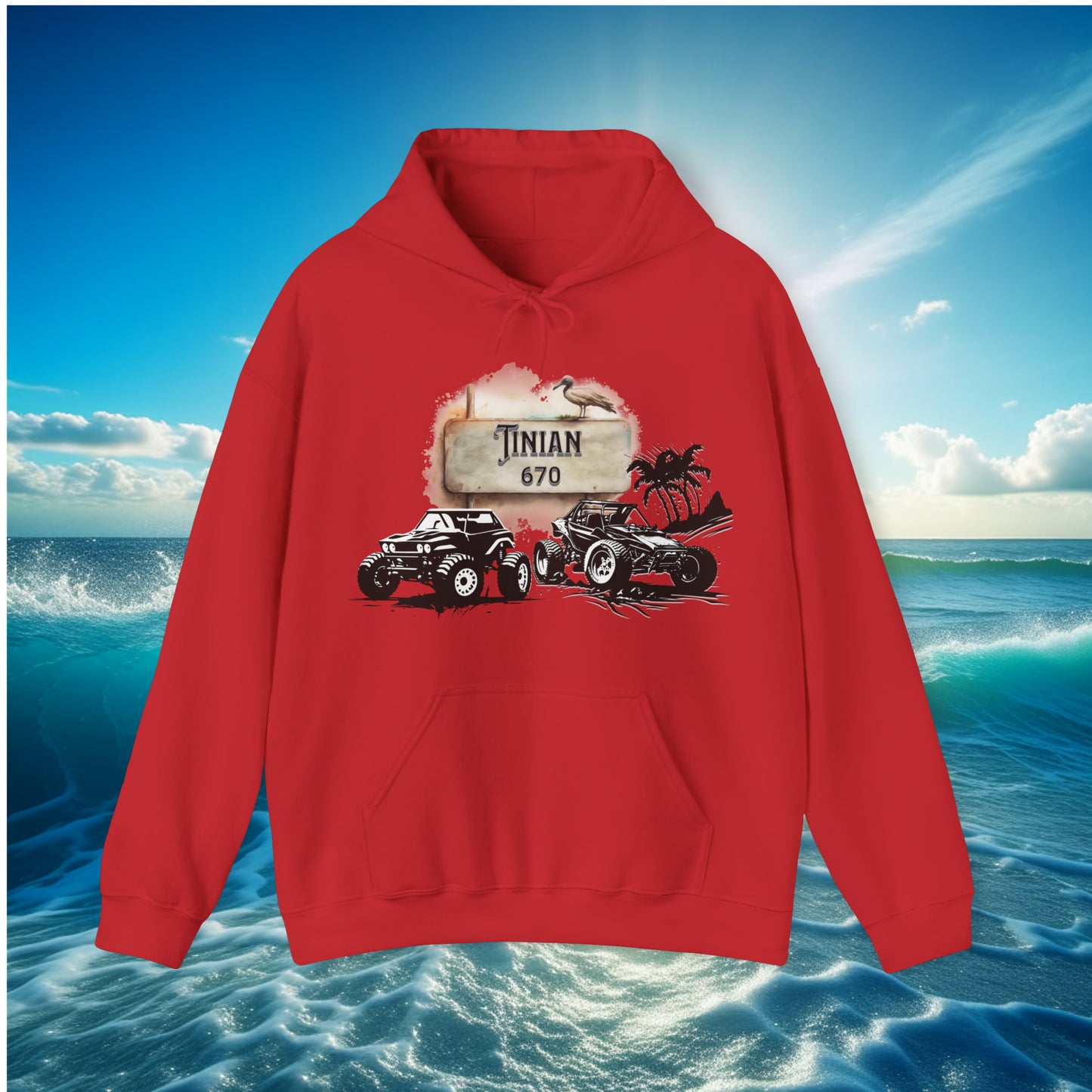 Tinian 670 4wheeler Pullover Unisex Hoodie