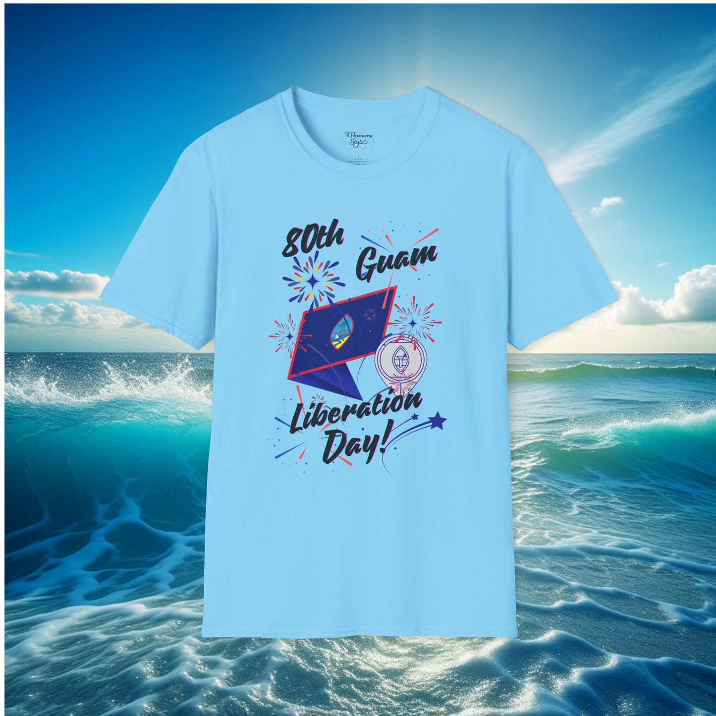 Guam 80th Liberation Day Fireworks Unisex T-shirt