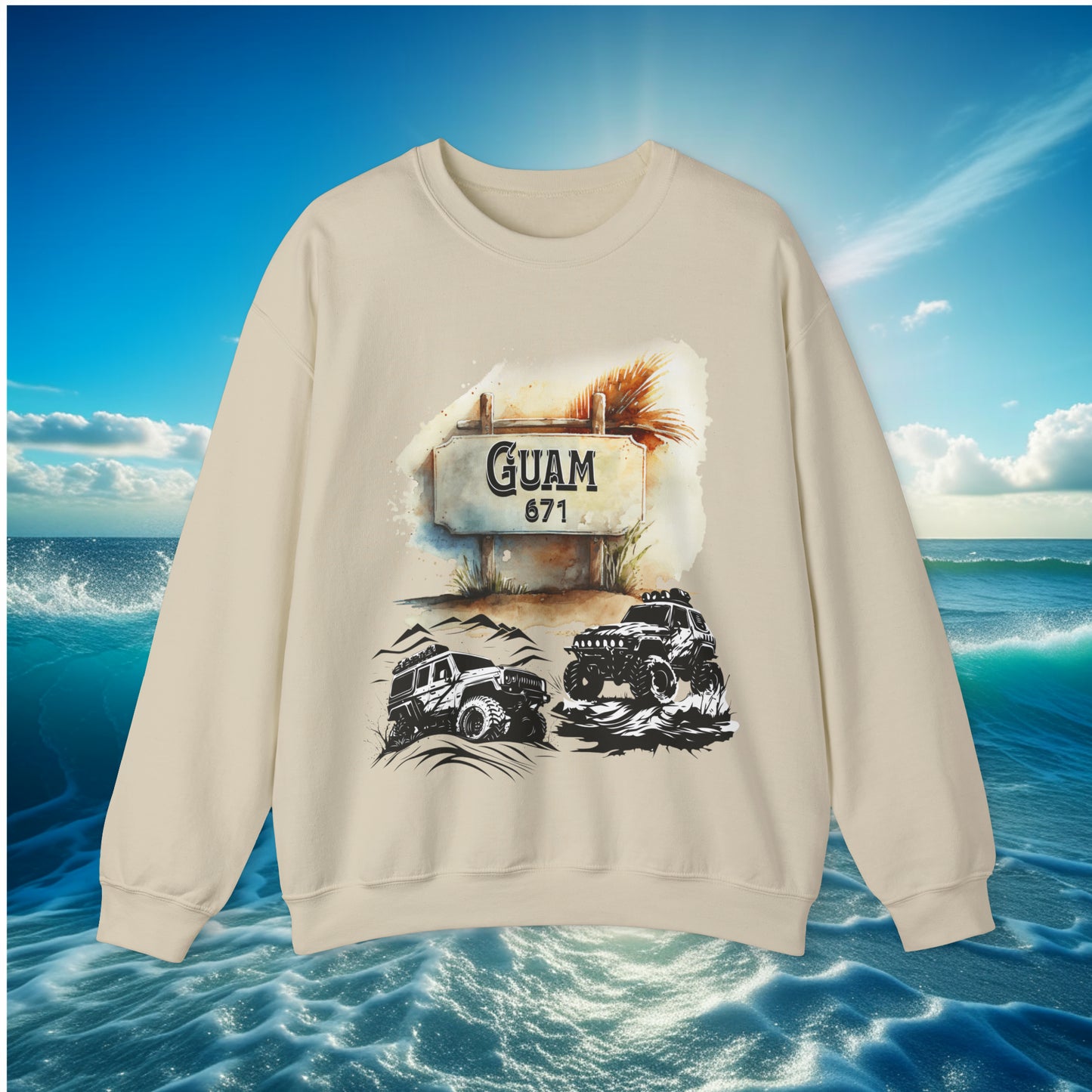 Guam 671 4wheeler Unisex Sweatshirt