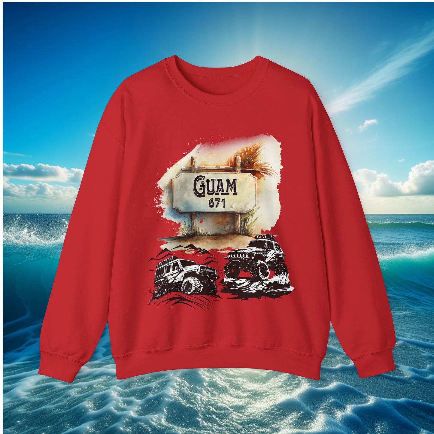 Guam 671 4wheeler Unisex Sweatshirt