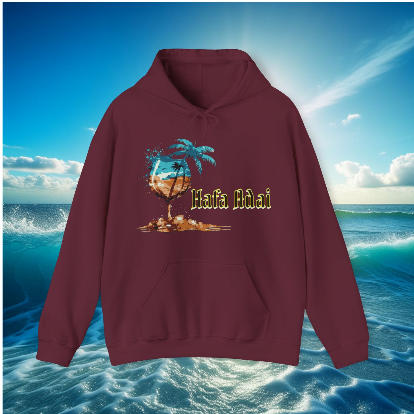 Hafa Adai Glass Pullover Unisex Hoodie