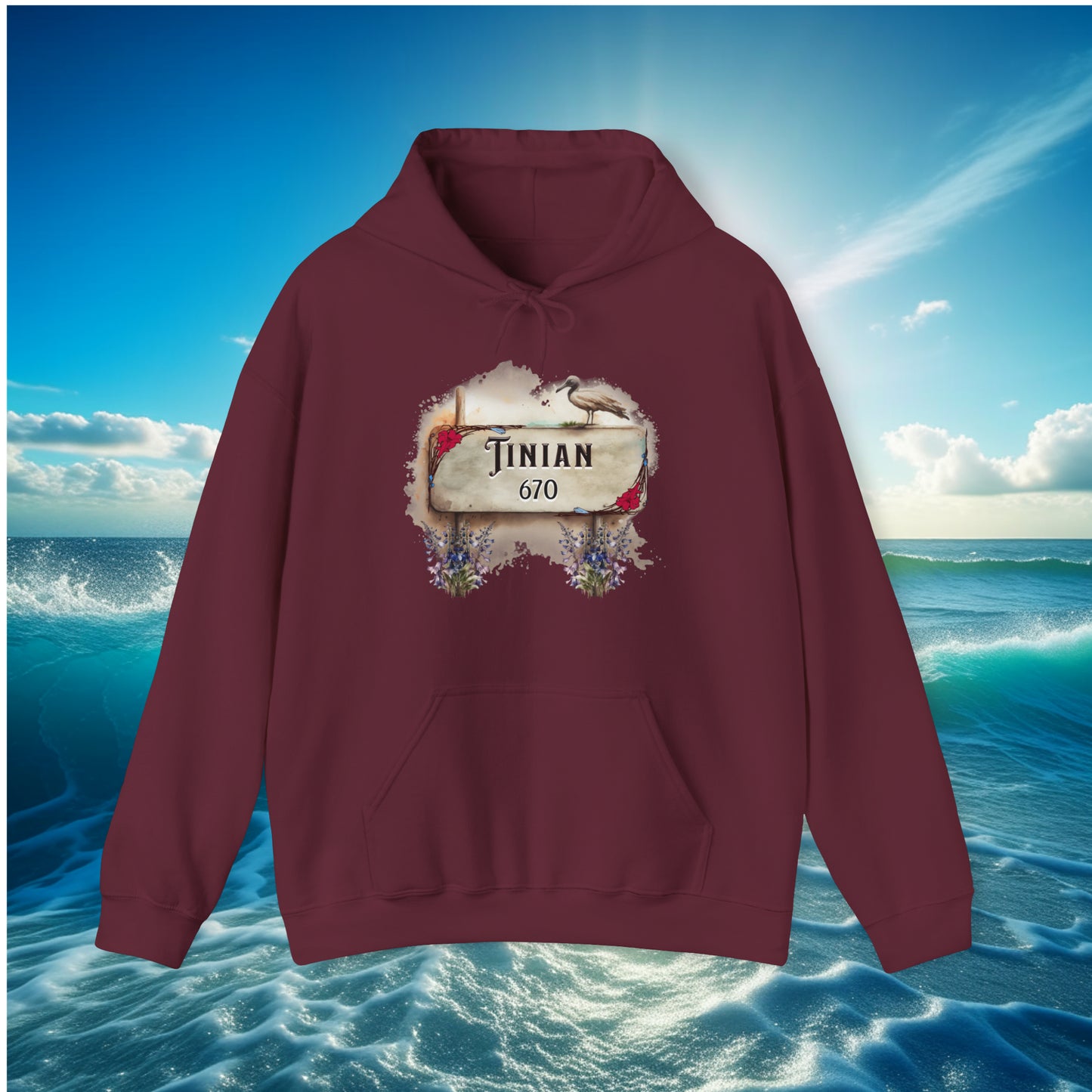 Tinian 670 Pullover Unisex Hoodie