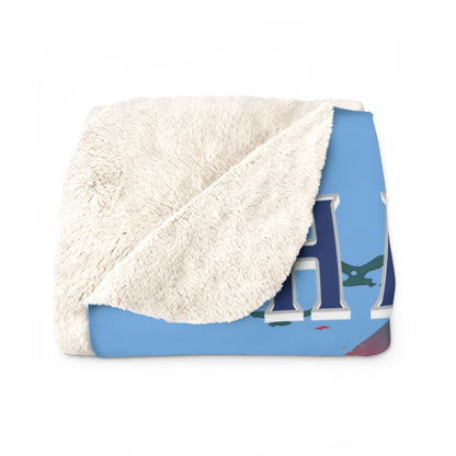 Hafa Adai Sherpa Fleece Throw Blanket