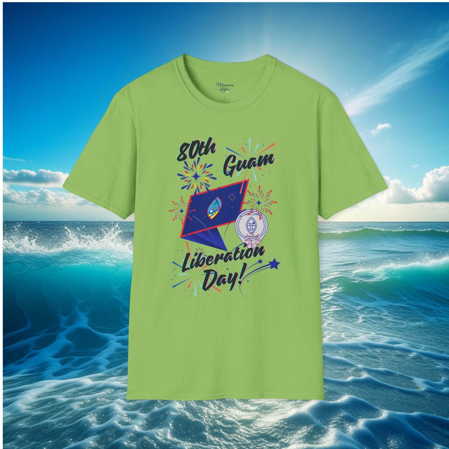 Guam 80th Liberation Day Fireworks Unisex T-shirt