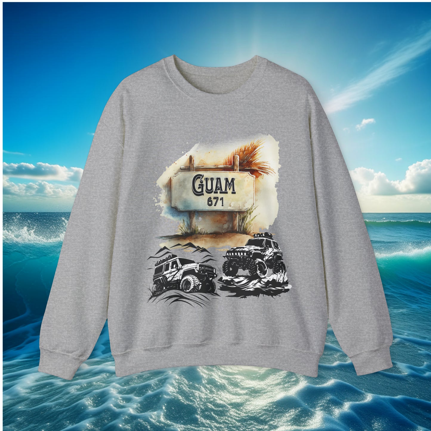 Guam 671 4wheeler Unisex Sweatshirt