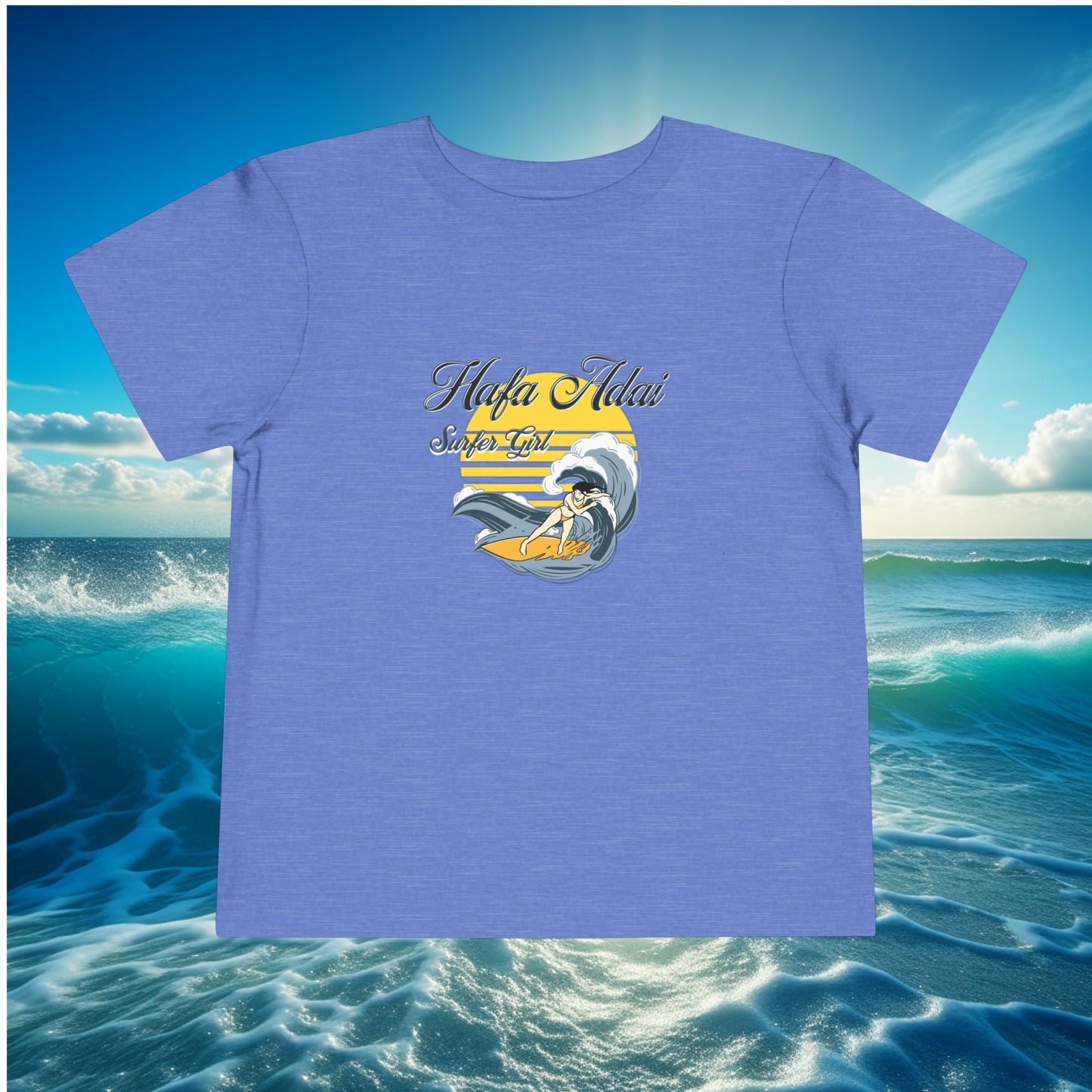 Hafa Adai Surfer Girl Toddler T-shirt