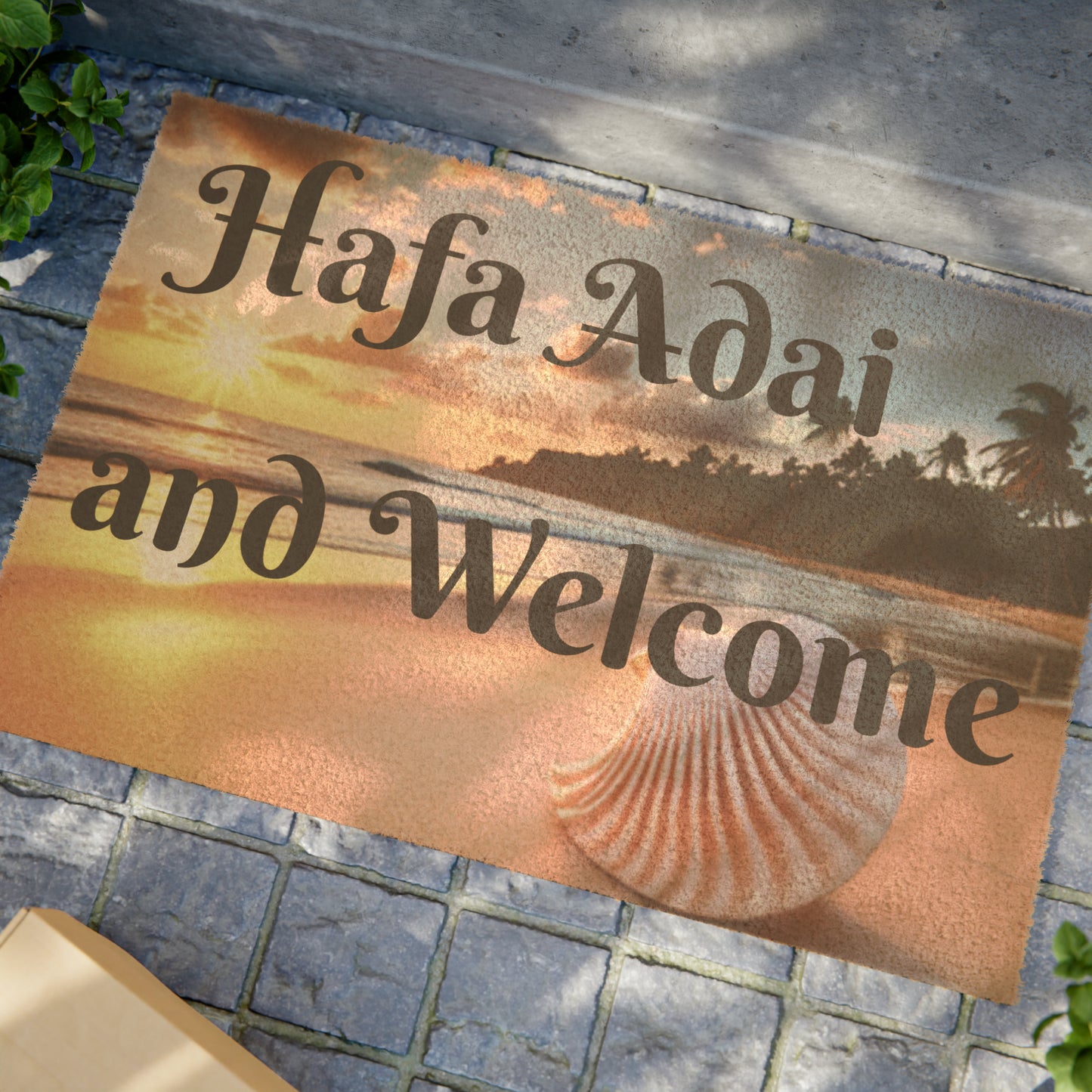 Hafa Adai and Welcome Doormat