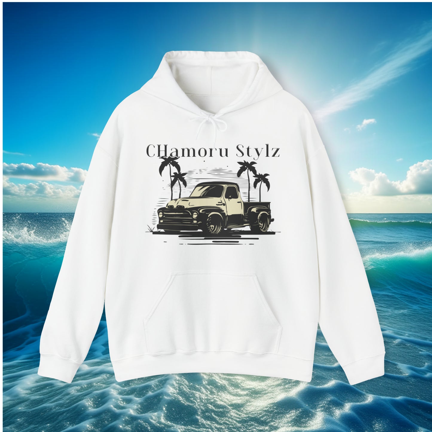 CHamoru Stylz Truck Pullover Unisex Hoodie