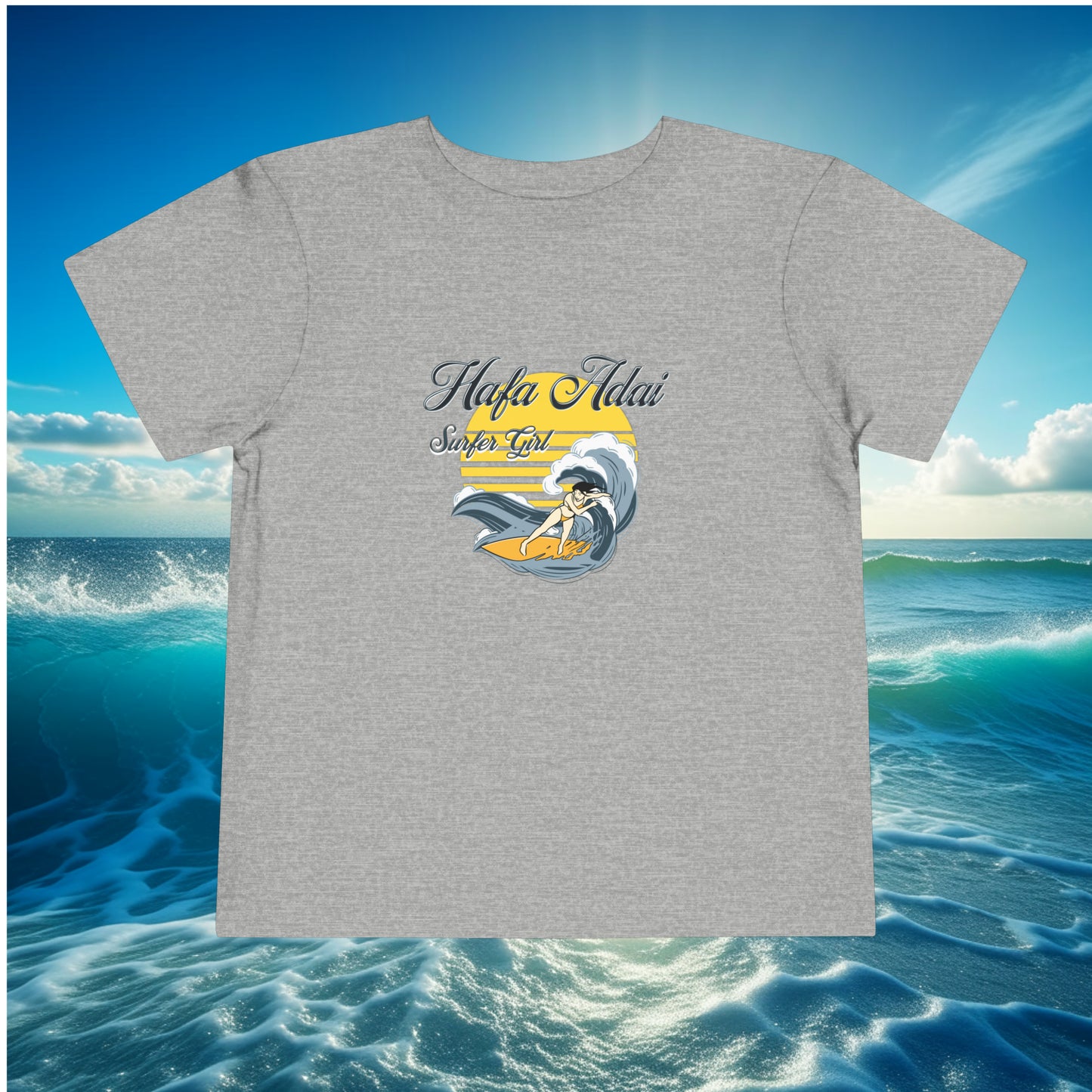 Hafa Adai Surfer Girl Toddler T-shirt