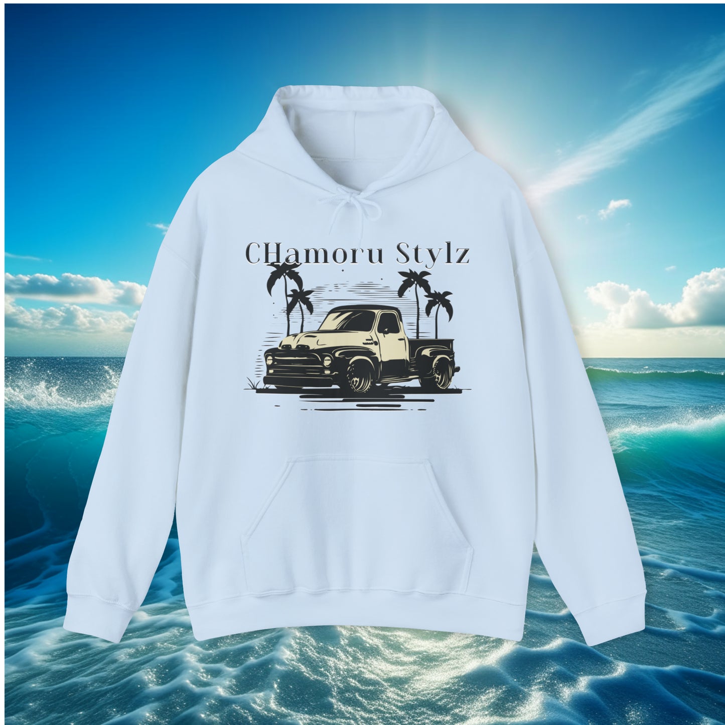 CHamoru Stylz Truck Pullover Unisex Hoodie