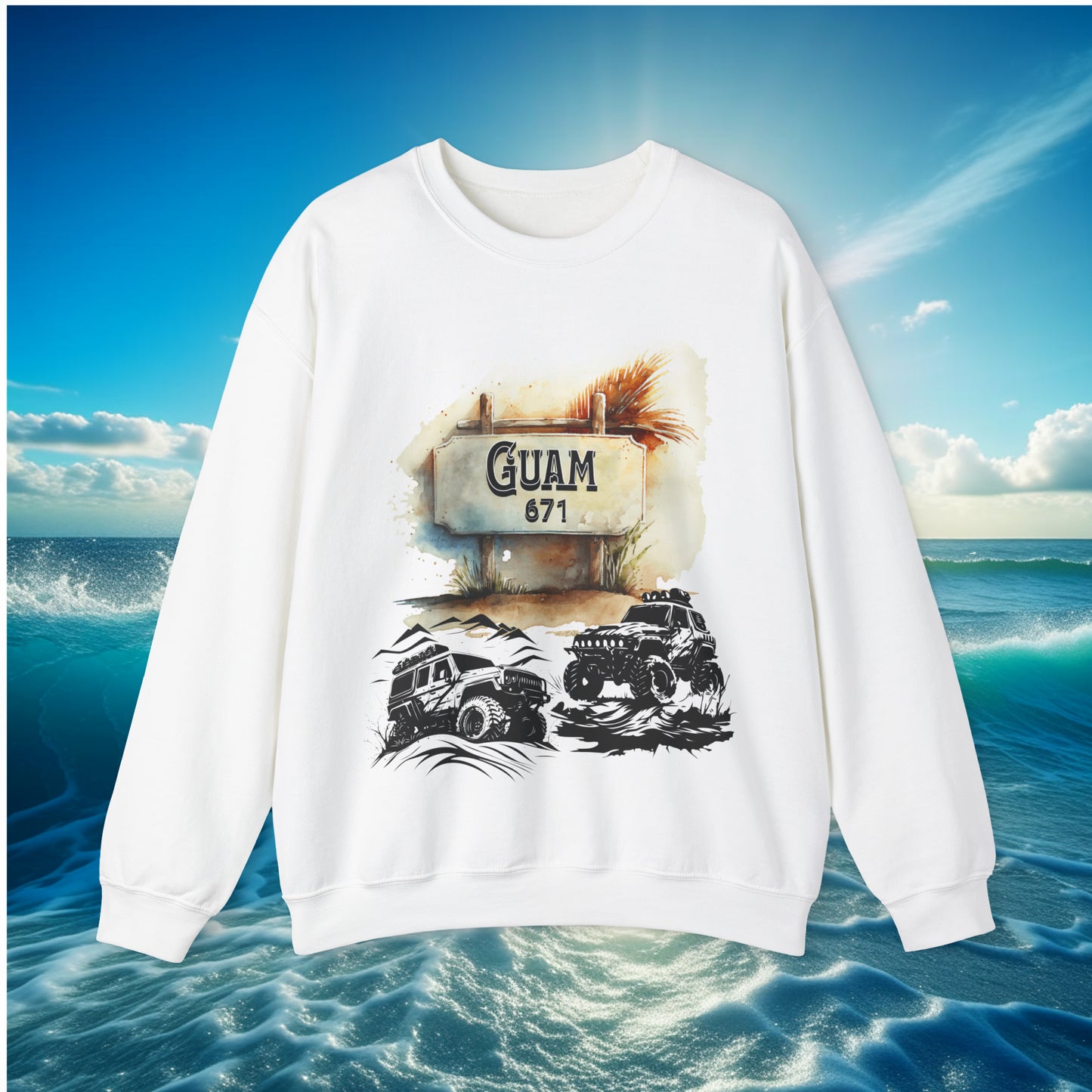 Guam 671 4wheeler Unisex Sweatshirt