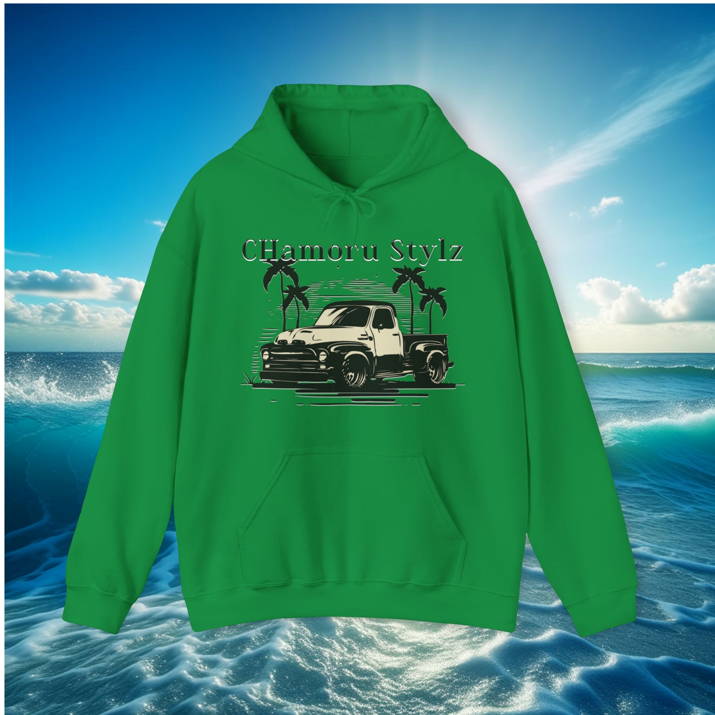 CHamoru Stylz Truck Pullover Unisex Hoodie