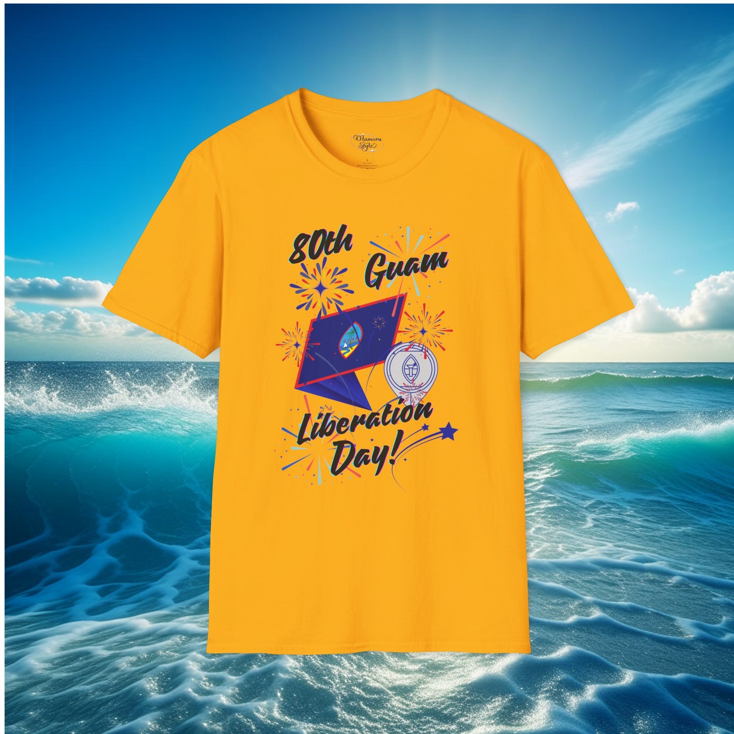 Guam 80th Liberation Day Fireworks Unisex T-shirt