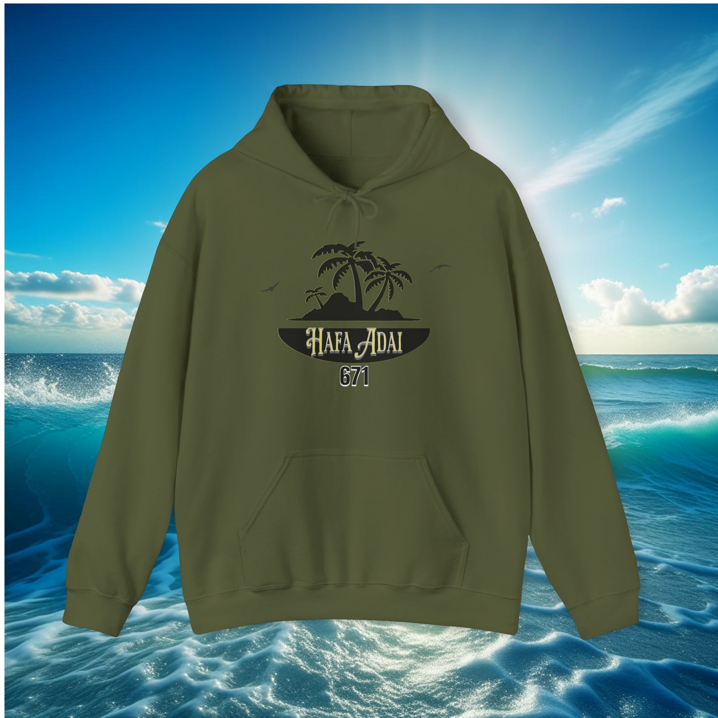 Hafa Adai 671 Island Pullover Unisex Hoodie