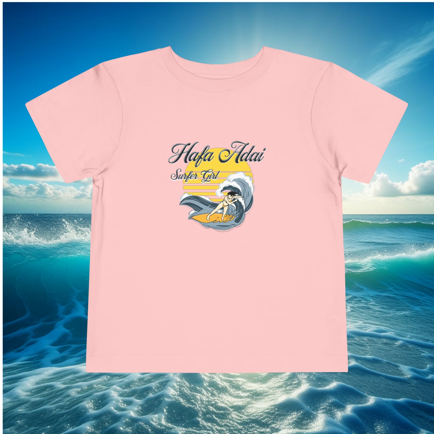 Hafa Adai Surfer Girl Toddler T-shirt