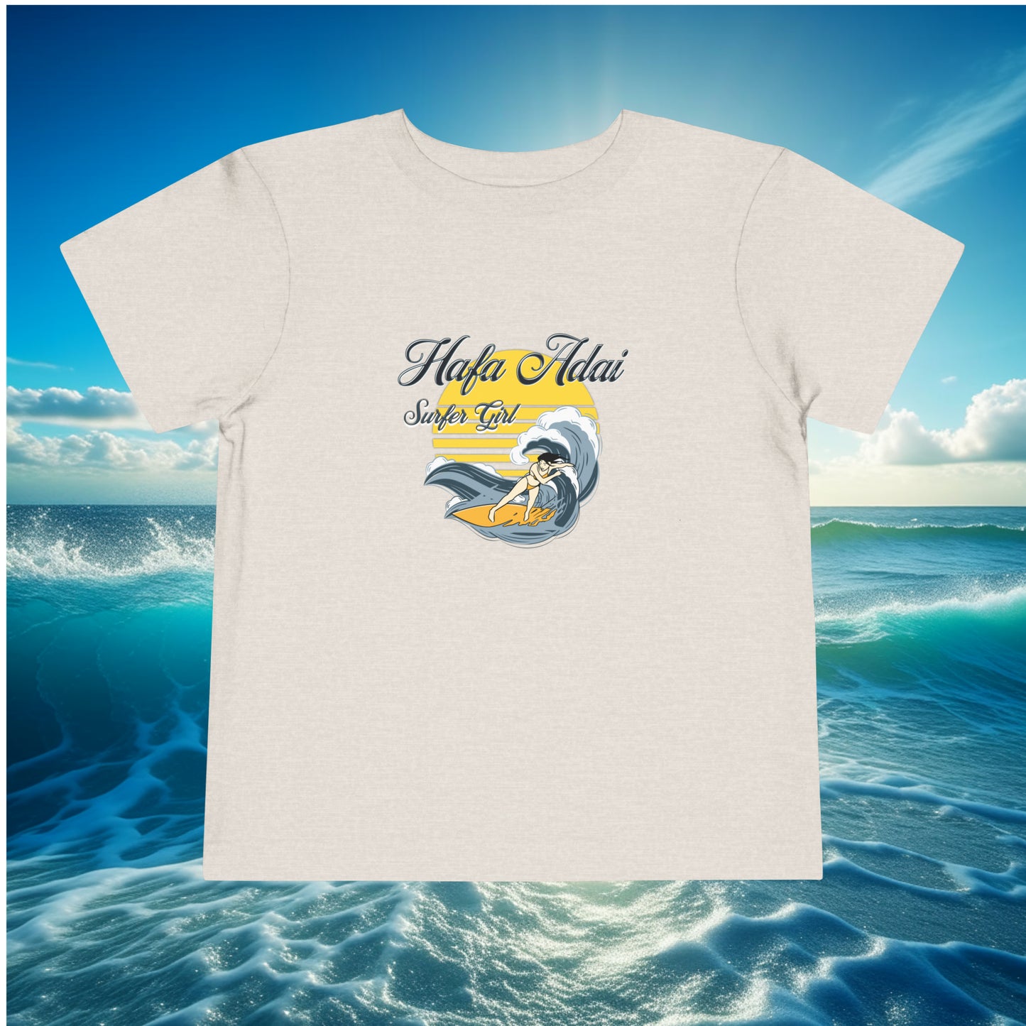 Hafa Adai Surfer Girl Toddler T-shirt