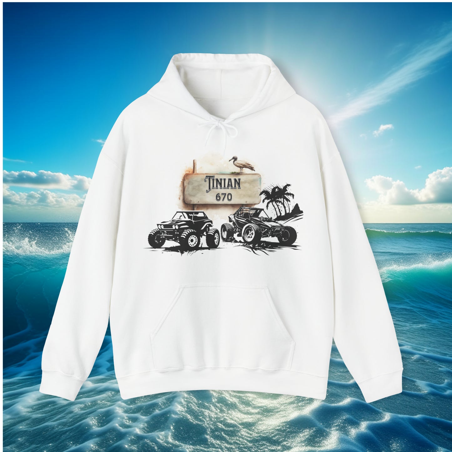 Tinian 670 4wheeler Pullover Unisex Hoodie