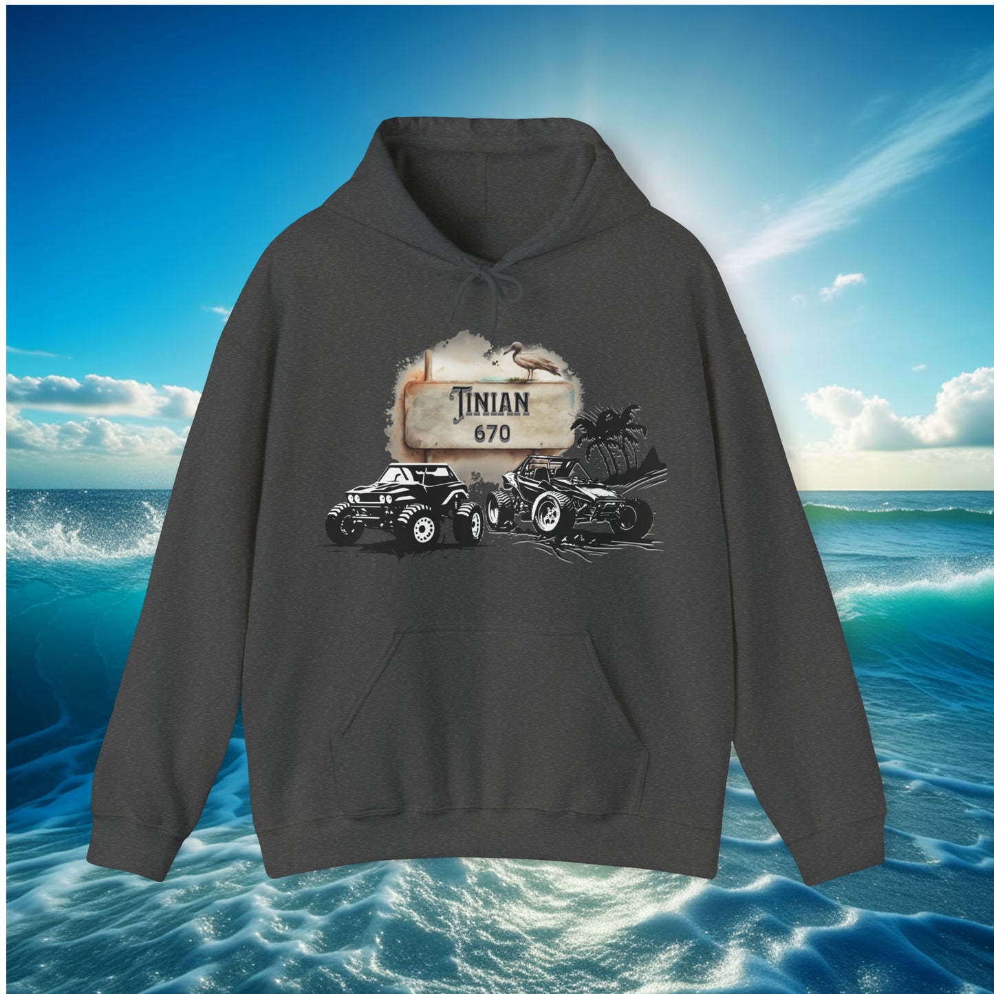 Tinian 670 4wheeler Pullover Unisex Hoodie