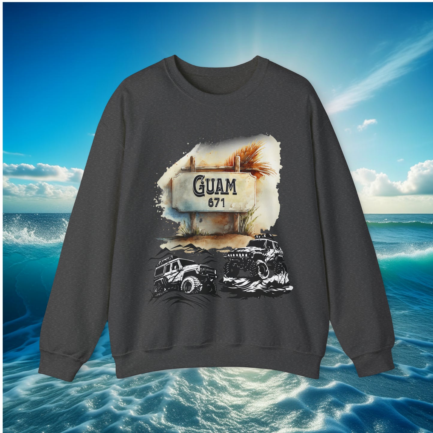 Guam 671 4wheeler Unisex Sweatshirt