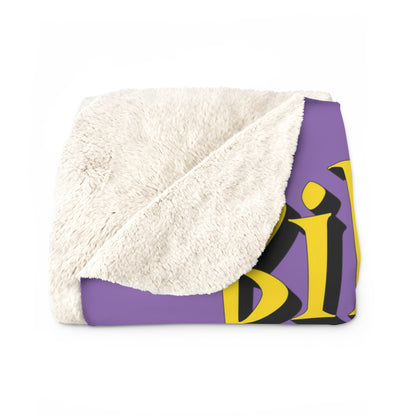 Biba CHamoru Sherpa Fleece Throw Blanket